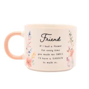 The Cottage Garden Peach Mug - Friend