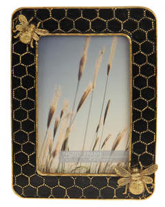 Bee & Honeycomb Photo Frame