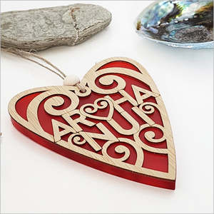 Gifts For Her: Heart - Aroha Nui (Red)