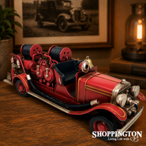 Gifts For Him: Die Cast Metal Replica Vintage Twin Hose Fire Truck