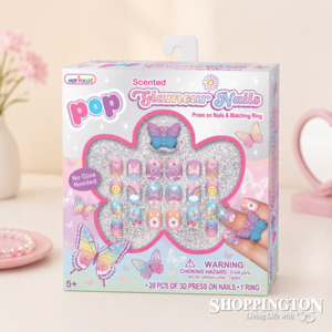 POP 3D Glamour Nails - Butterflies and Rainbows