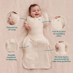 Swaddle Up™ Transition Bag Organic - Cream