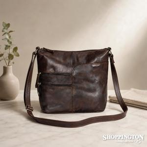100% Leather Bianca Bag - Brown