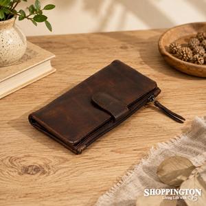 Fashion Accessories: 100% Leather Katie Wallet - Brown
