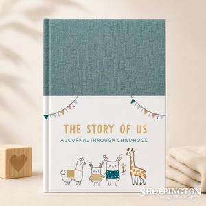Gifts For Baby: The Story Of Us Fabric Journal Book (the first 18 years together)