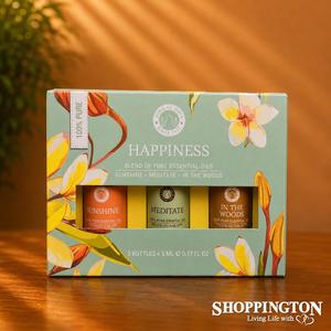 Health Wellbeing: Essential Oils (Happiness) - Set of 3