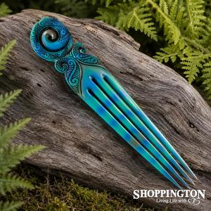 Gifts For Him: Bone Koru Heru - Painted