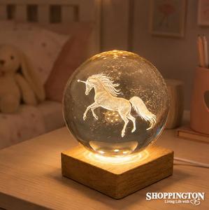 Home Living: Light - Unicorn Crystal Ball