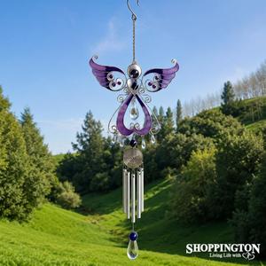 Wind Chime - Purple Angel Suncatcher