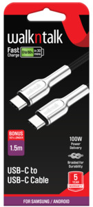 FAST CHARGE Cable - USB-C for Samsung and Android