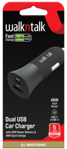 FAST CHARGE Car Charger for iPhone and Samsung