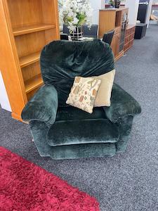 Genuine La-Z-Boy Nassau Rocker Recliner - Deep Velour Green - Zone