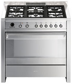 Smeg Stainless Steel CS19-5 90cm Range Cooker - Zone