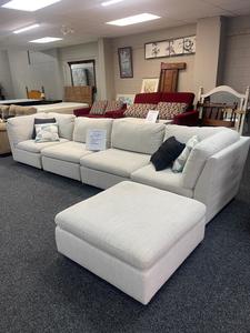 Stylish 5-Piece Corner Suite with Ottoman - Zone