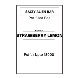 [Ice Ed] Strawberry Lemon - Salty ALIEN Bar Pre-filled Pods 28.5mg/mL