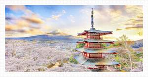 Showpiece 3000 Piece Panorama Puzzle: Fuji Sengen Shrine, Japan - 800 Piece Jigsaw Puzzle