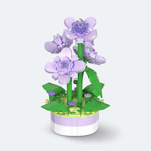 Showpiece 3000 Piece Panorama Puzzle: Violet - Mini Bricks Potted Plant Jigsaw Puzzle