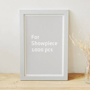 Showpiece Frame For 1000 Piece Puzzle: Cool Gray Plastic Jigsaw Puzzle Frame (1000pcs)