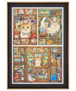 Chestnut Professional Jigsaw Puzzle Frame (Vertically Combined 2400pcs)