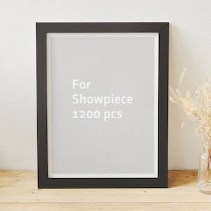 Showpiece Frame For 1200 Piece Puzzle: Dark Brown Plastic Jigsaw Puzzle Frame (1200pcs)