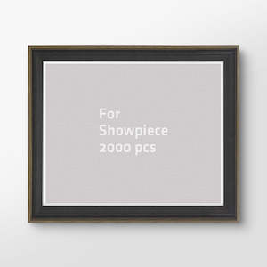 Showpiece Frame For 2000 Piece Puzzle: Chestnut Professional Jigsaw Puzzle Frame (2000pcs)