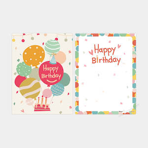 Showpiece 48 Piece Puzzles: Birthday Balloons - 48 Piece Puzzle Card