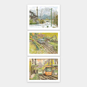 Showpiece 300 Piece Puzzles: Railway Scenery - Three 300 Piece Jigsaw Puzzles