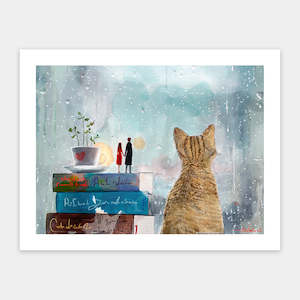 Showpiece 300 Piece Puzzles: Lovers and Cat - 300 Piece Jigsaw Puzzle