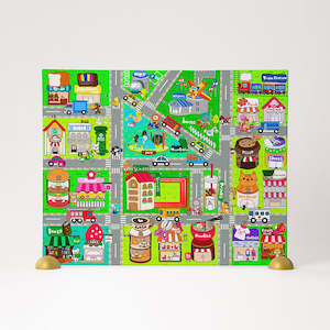 For Kids: Cute Street Map - 80 Piece Junior Jigsaw Puzzle