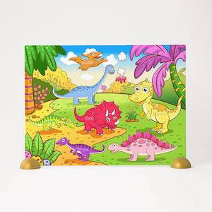 The Cheerful Dinosaurs - 48 Piece Junior Jigsaw Puzzle