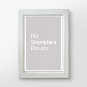 Showpiece Iframes For 600 Piece Puzzles: Cool Gray Plastic Jigsaw Puzzle Frame (600pcs)