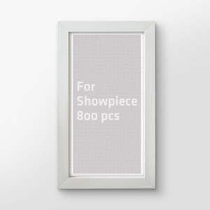 Showpiece Iframes For 800 Piece Puzzles: Cool Gray Plastic Jigsaw Puzzle Frame (800pcs)
