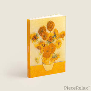 Relax Puzzles: Sunflowers - A5 Book Cover