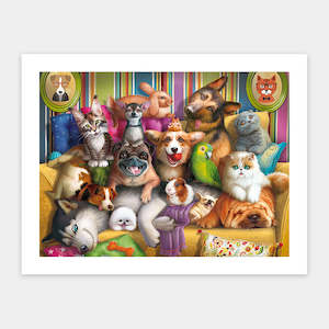 Showpiece 300 Piece Puzzles: Cute Pet Portrait - 300 Piece Jigsaw Puzzle
