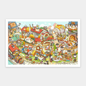 Overground Town of Steam - 1000 Piece Jigsaw Puzzle