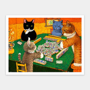 Mahjong Friends Kitten - 1200 Piece Jigsaw Puzzle