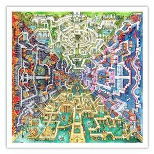 Showpiece 1600 Piece Square Puzzle: Myth Maze - 1600 Piece Jigsaw Puzzle