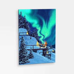 Showpiece Canvas Puzzles: Aurora - 696 Piece Jigsaw Puzzle