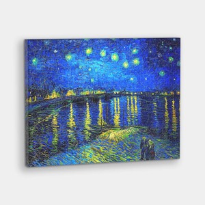 Showpiece Canvas Puzzles: Starry Night Over the Rhone - 366 Piece Jigsaw Puzzle