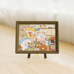 Showpiece Extra Small Puzzles: Cat Brand Breakfast - 80 Piece XS Jigsaw Puzzle