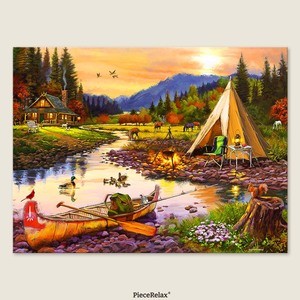 Best Seller: Golden Haven Camp - 1008 Piece Jigsaw Puzzle