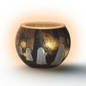 Led Puzzle Lights: Spooky Night Walk - Puzzle Candle Light Jigsaw Puzzle