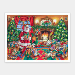 2025 Christmas %F0%9F%8E%85%F0%9F%8E%84: Santa Christmas Eve - 1200 Piece Jigsaw Puzzle