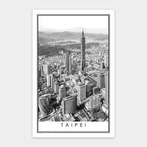 Taipei - Black and White - 1000 Piece Jigsaw Puzzle