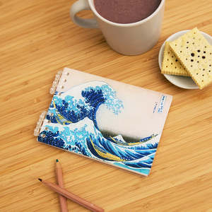 Book Case: The Great Wave of Kanagawa - A6 Binder Cover Jigsaw Puzzle
