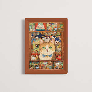 Showpiece Extra Small Puzzles: Cat's Treasure Room Jigsaw Puzzle - 80 Piece Challenge