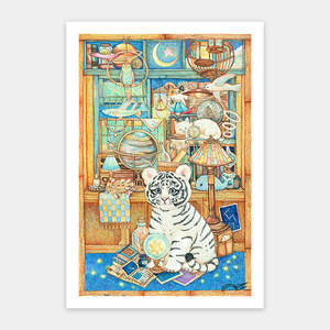 Little White Tiger's Collection Cabinet - 600 Piece Jigsaw Puzzle