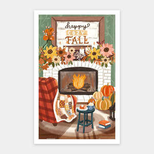 Cozy Autumn Fireplace - 1000 Piece Jigsaw Puzzle