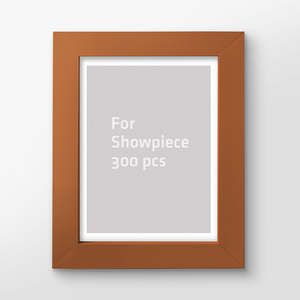 Showpiece 300 Piece Puzzles: Rosewood Plastic Jigsaw Puzzle Frame (300pcs)