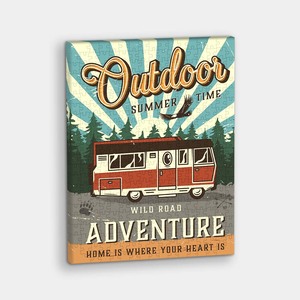 Retro Poster - Camper Van - 366 Piece Jigsaw Puzzle